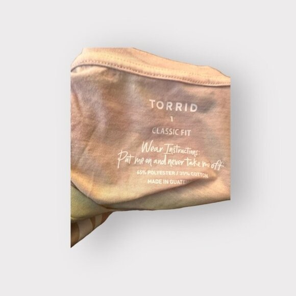 NWT women’s Torrid Girlfriend Tee Signature Jersey Tie Dye Not For Everyone 1 1X - Picture 10 of 11